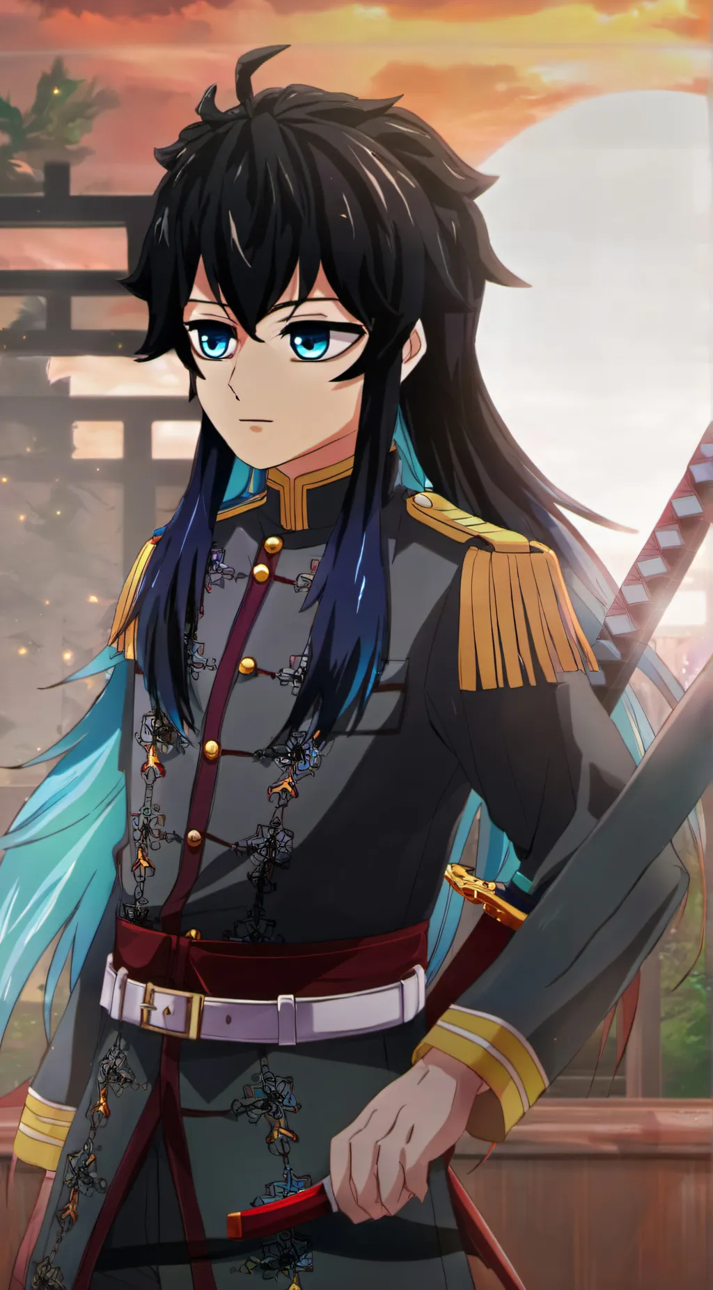 ai character: muichiro tokito background