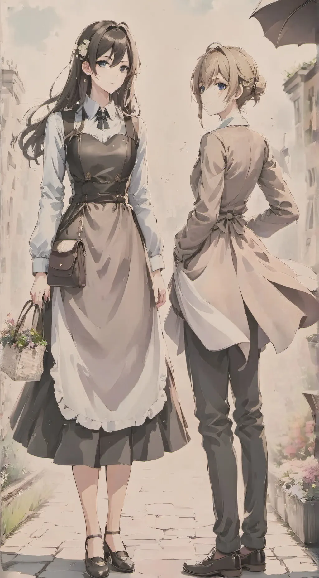 ai character: Gender-role world background