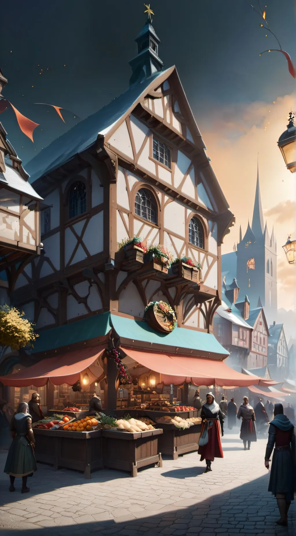 ai character: Marvelous's Market background