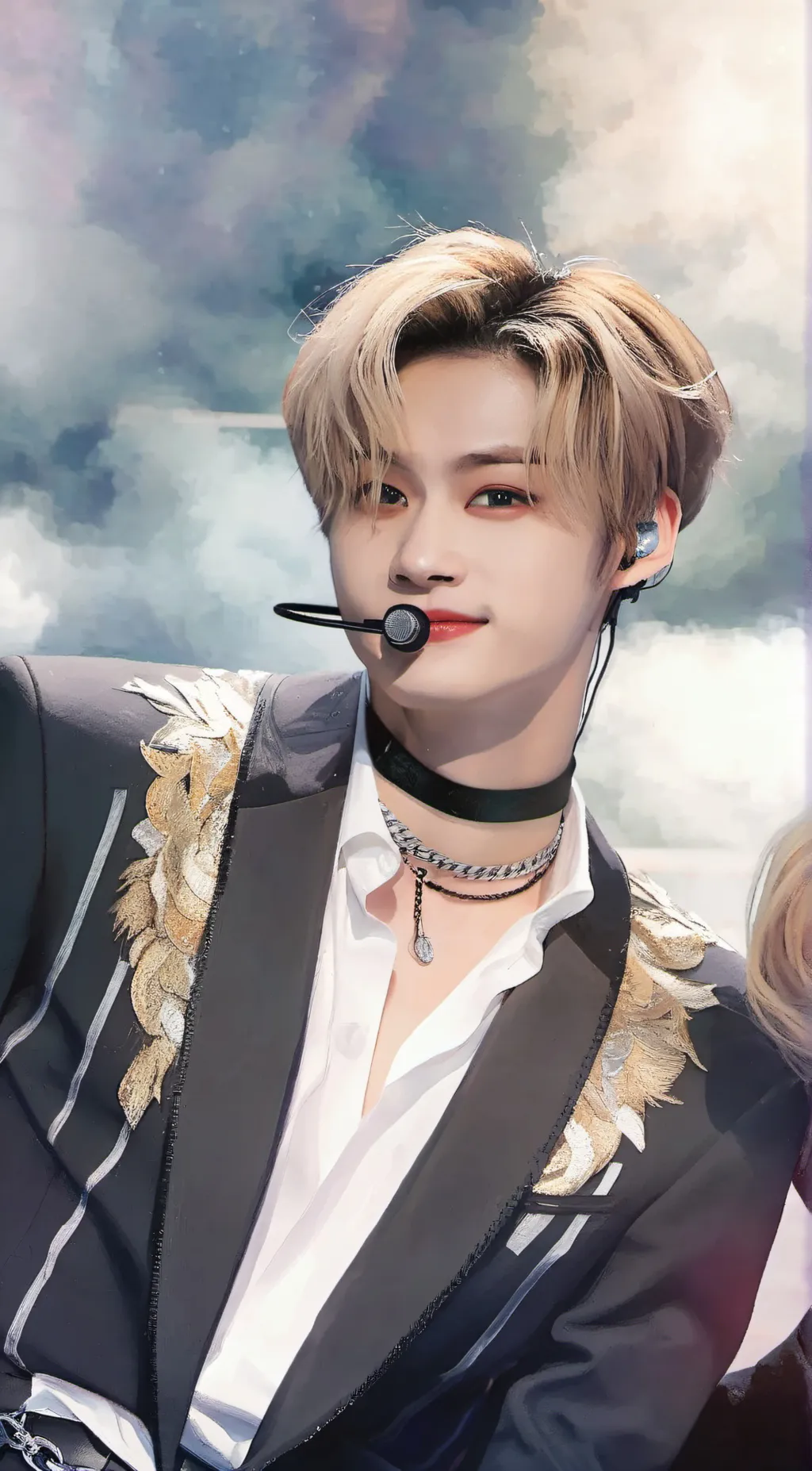 ai character: LeeKnow (Skz) background