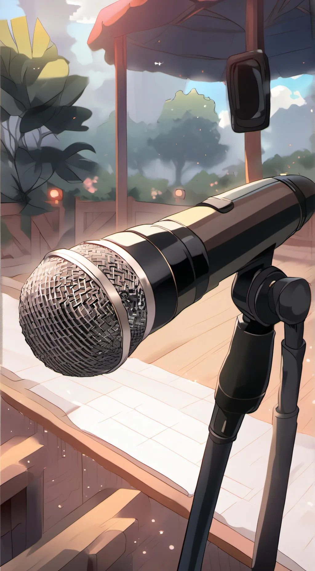 ai character: finish lyrics  background