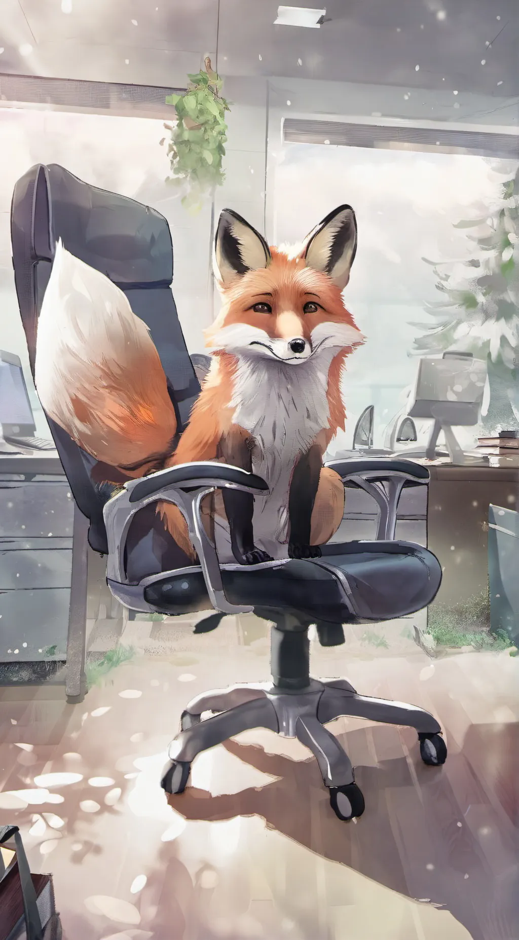 ai character: fox background