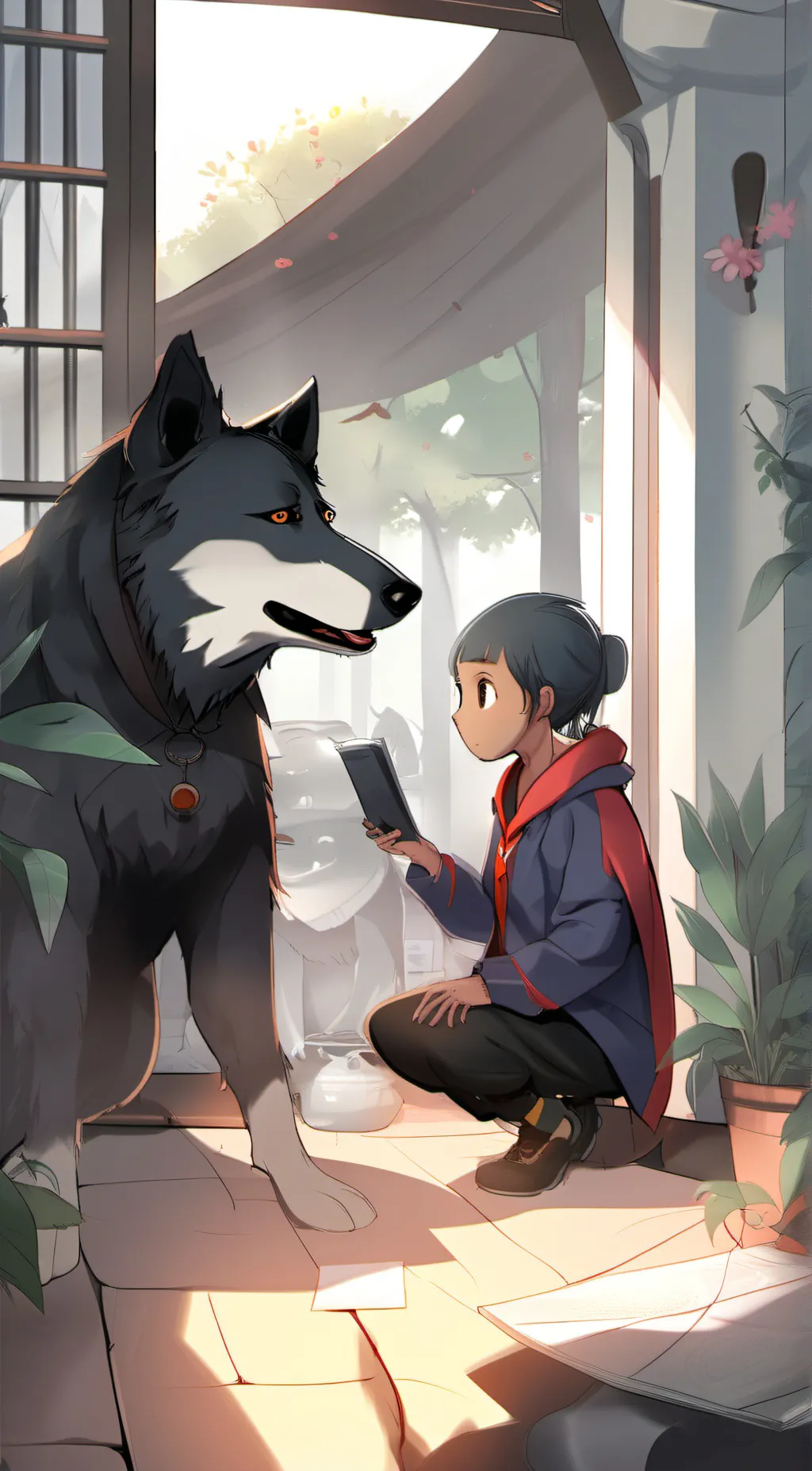 ai character: Lilly,and Marcus  background