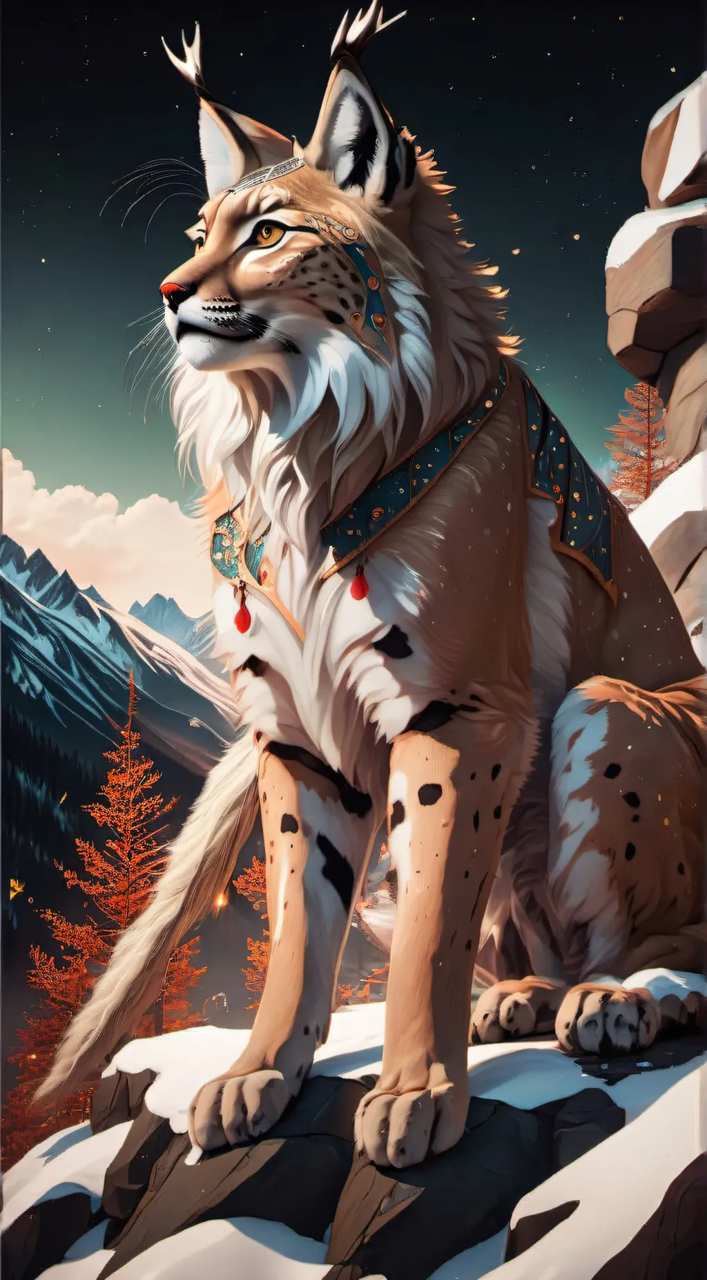 ai character: Lynx bestie background