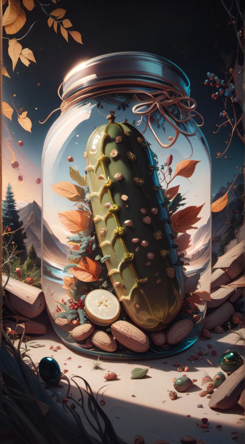 ai character: pickle  background