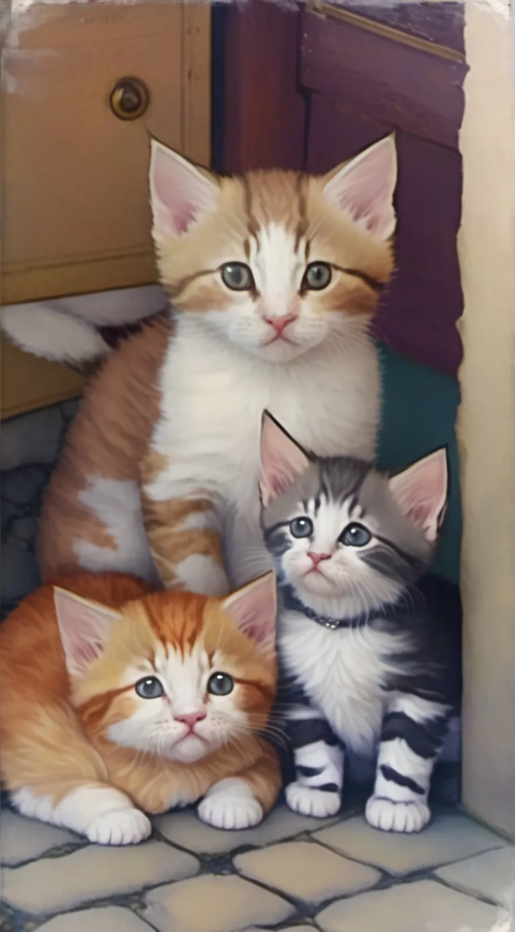 ai character: Abondoned cats background