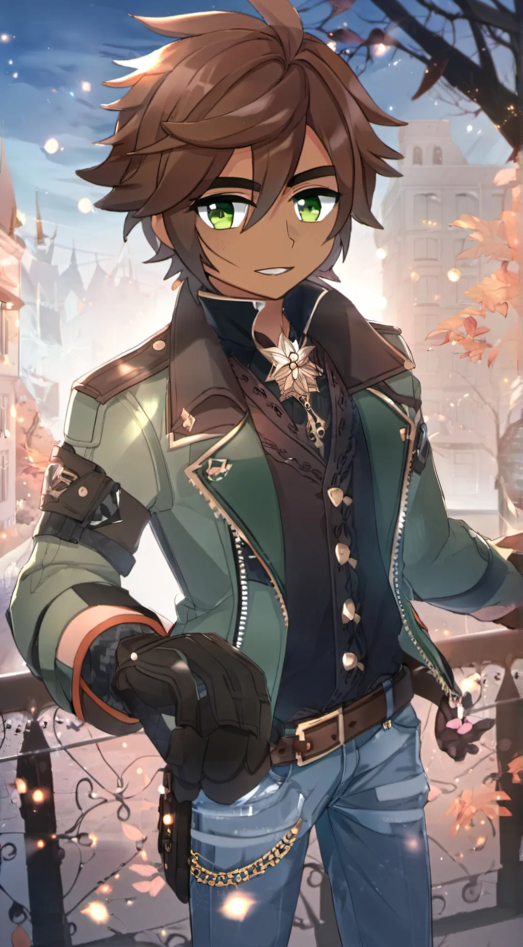 ai character: Super Academy background