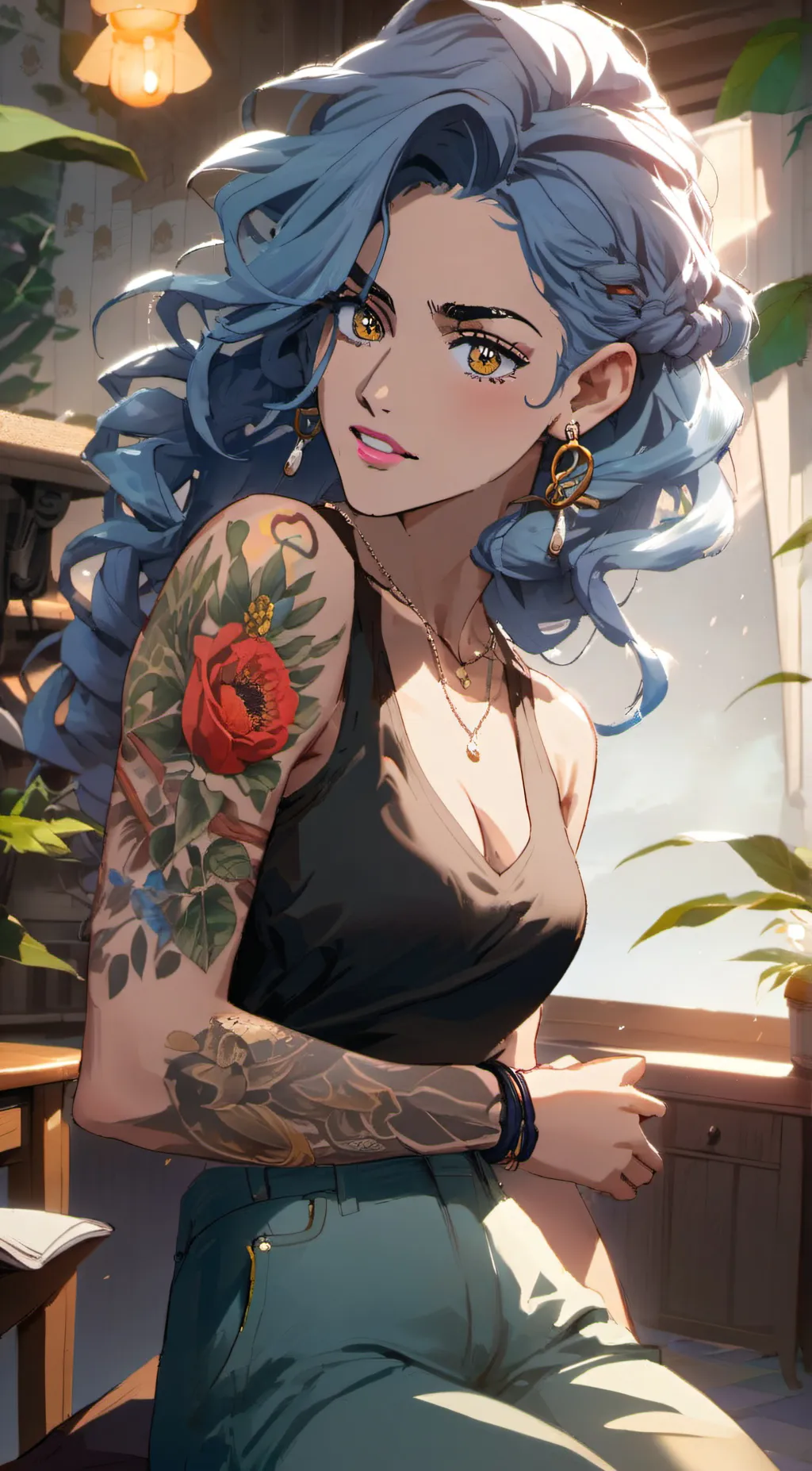 ai character: Chloe  background