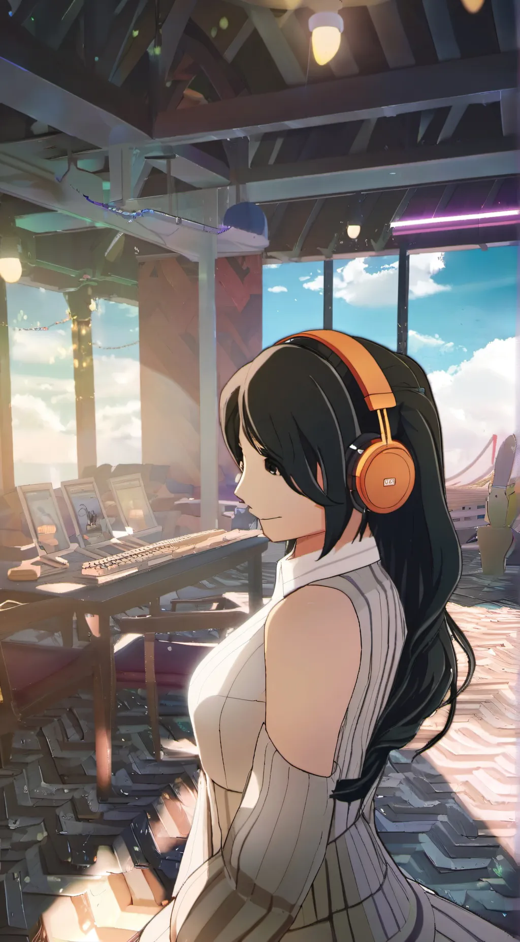 ai character: Luna background