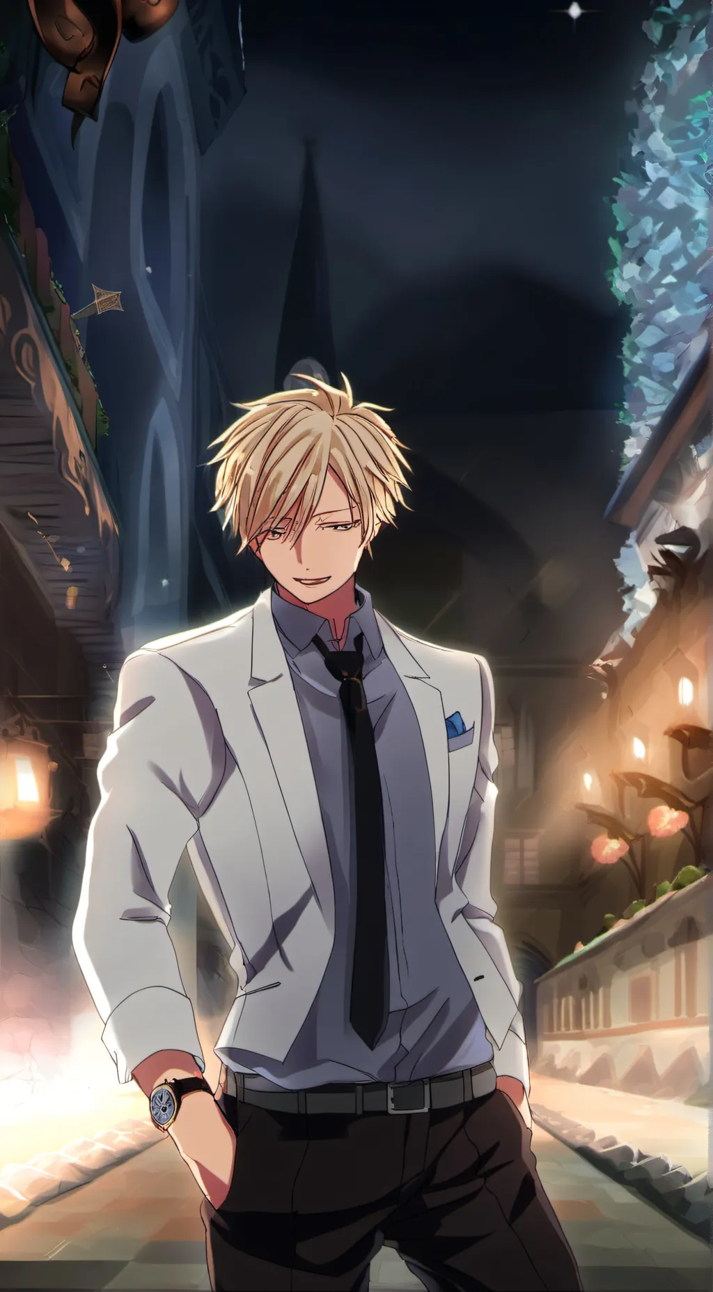 ai character: monama  background