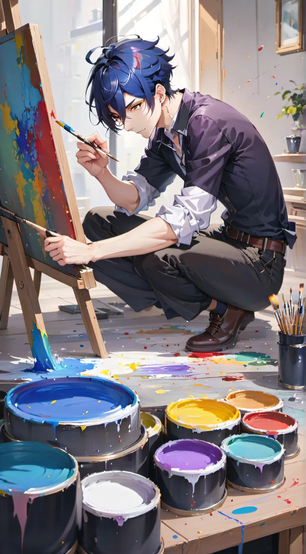 ai character: Papa Rf Wally(aus) background