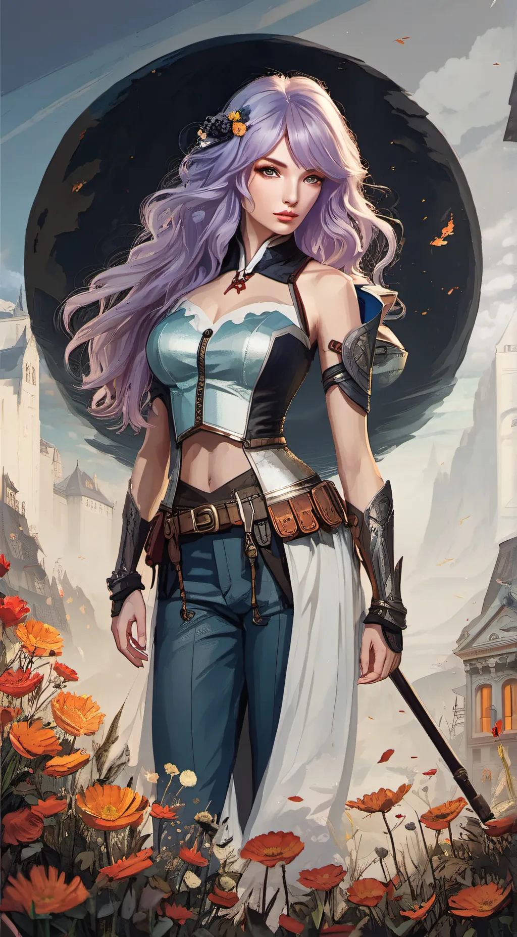 ai character: winter:) background