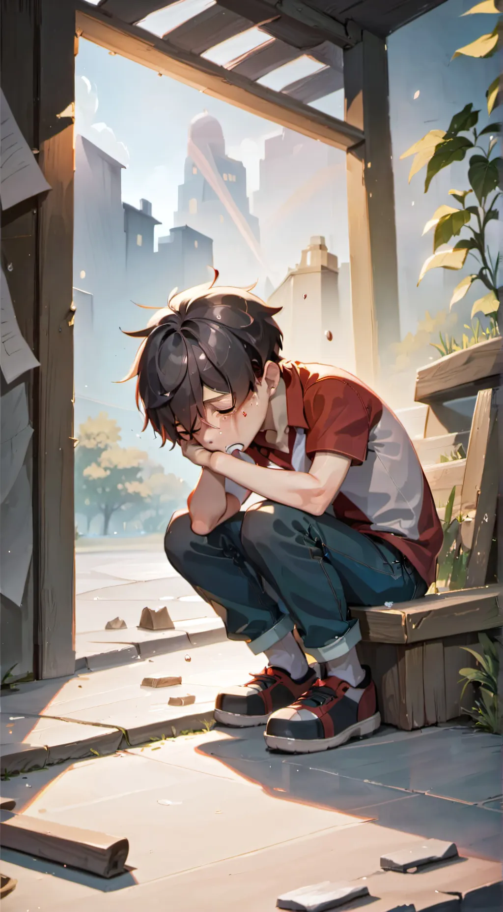 ai character: Human Wack background