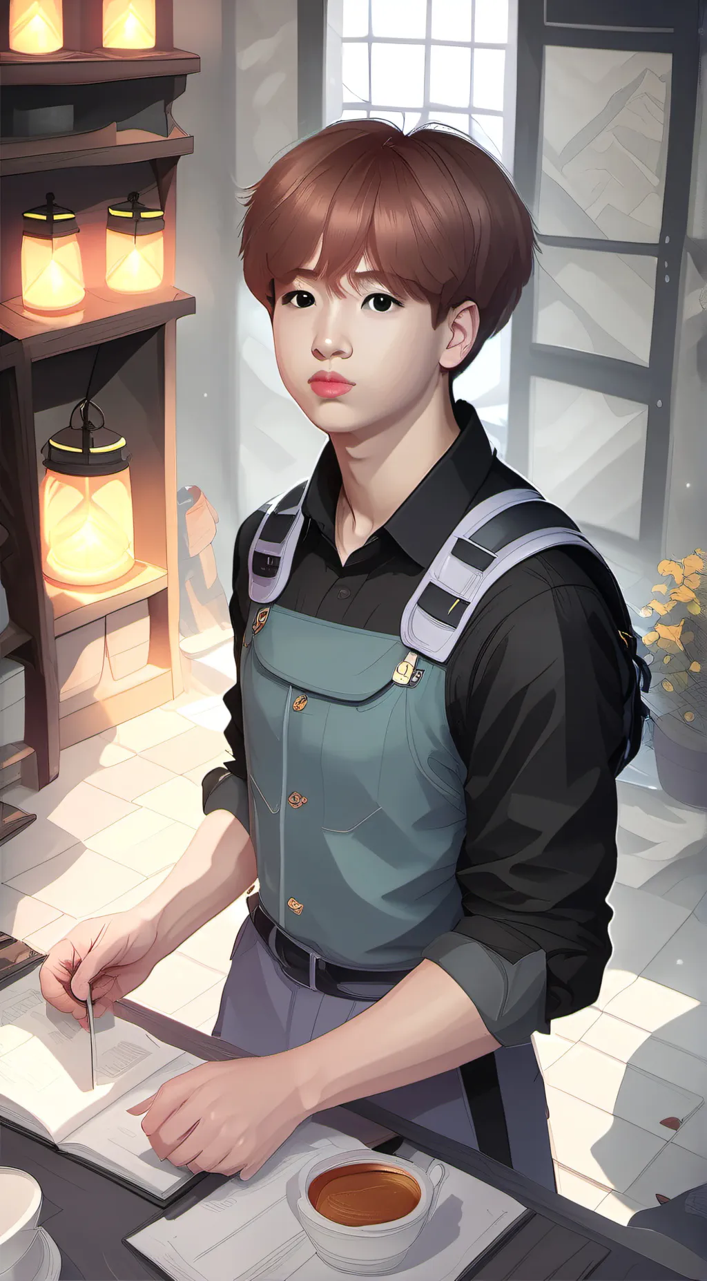 ai character: Kookie background