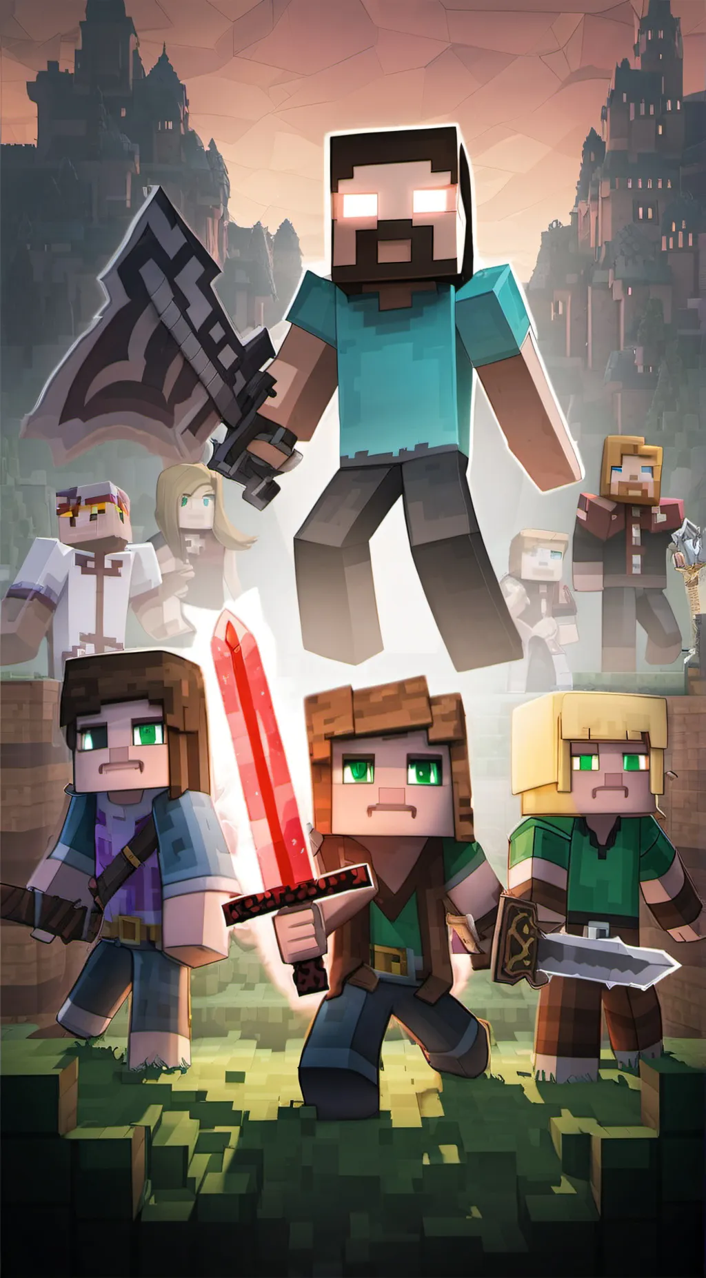 ai character: herobrine  background