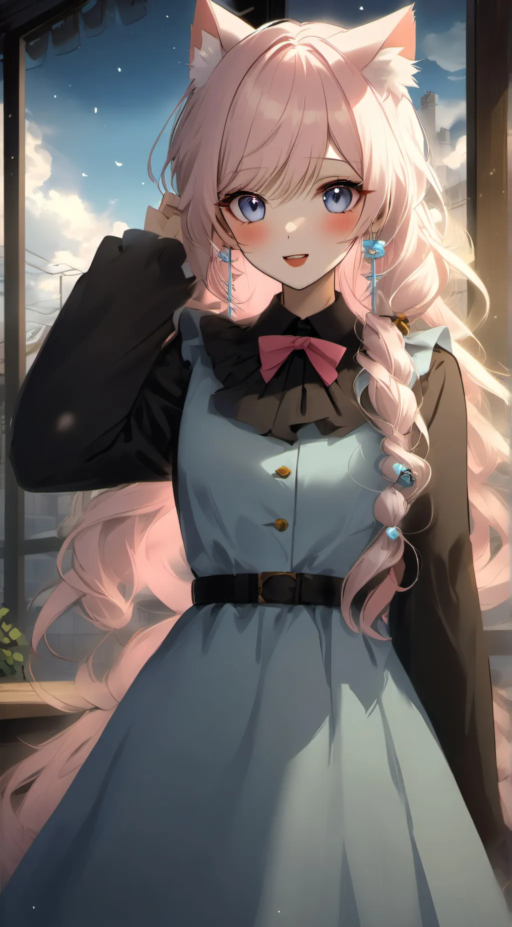 ai character: Flora  background