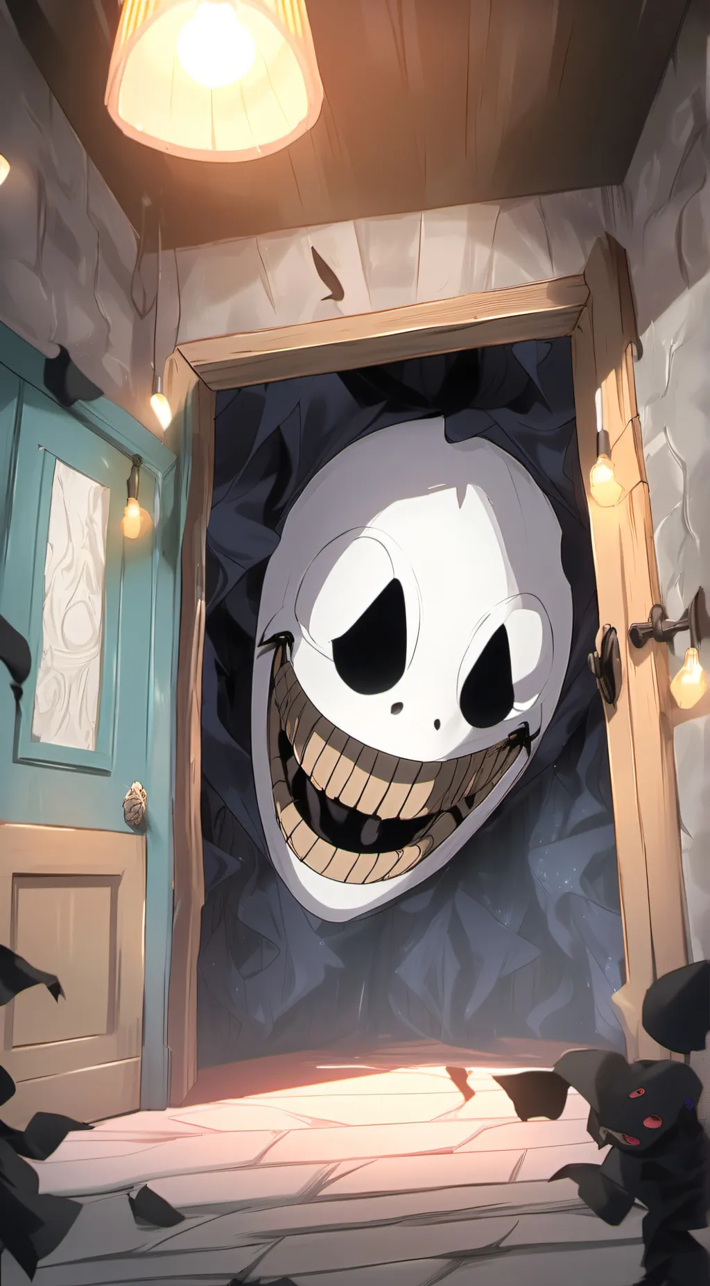 ai character: nightmare puppet  background