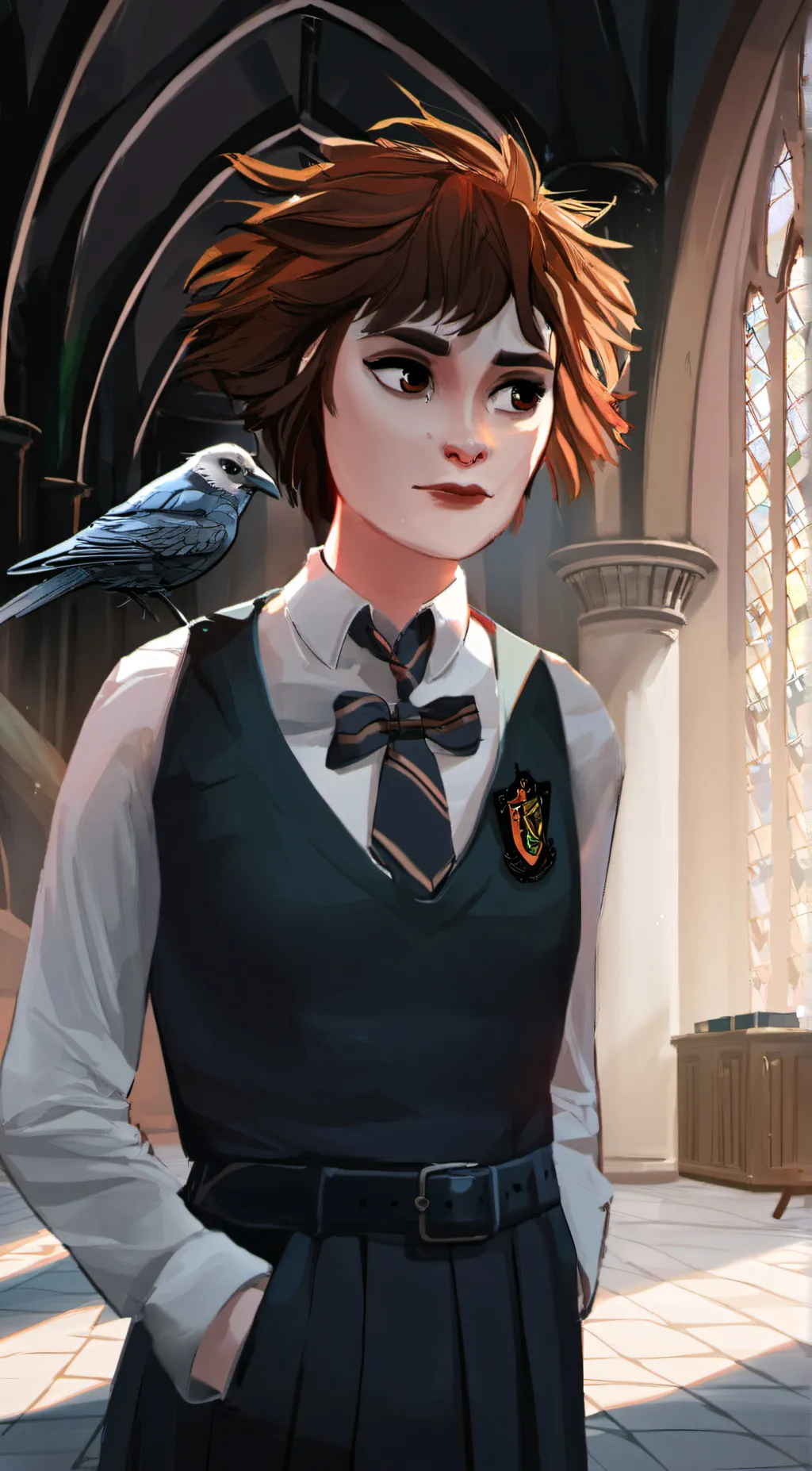 ai character: Merula background