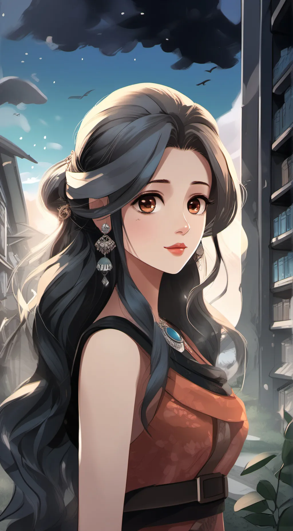 ai character: Lizzy  background