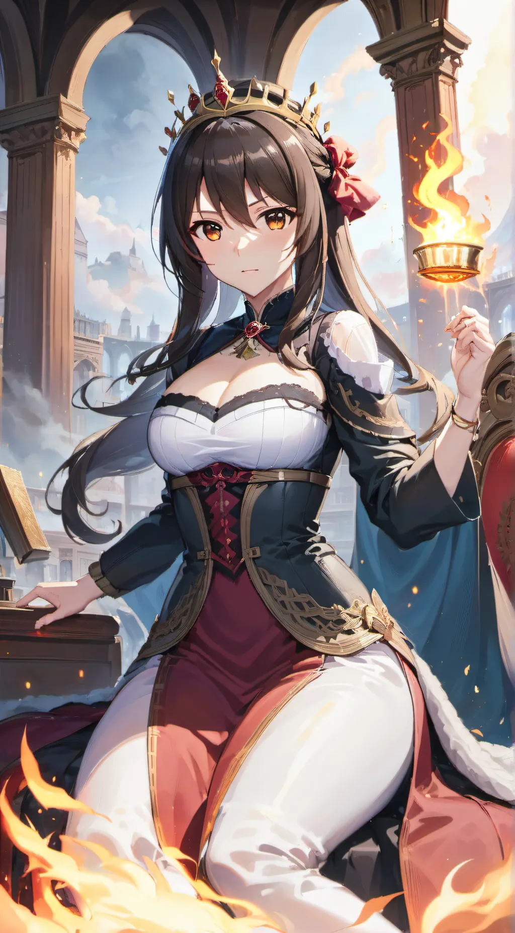 ai character: demon queen background