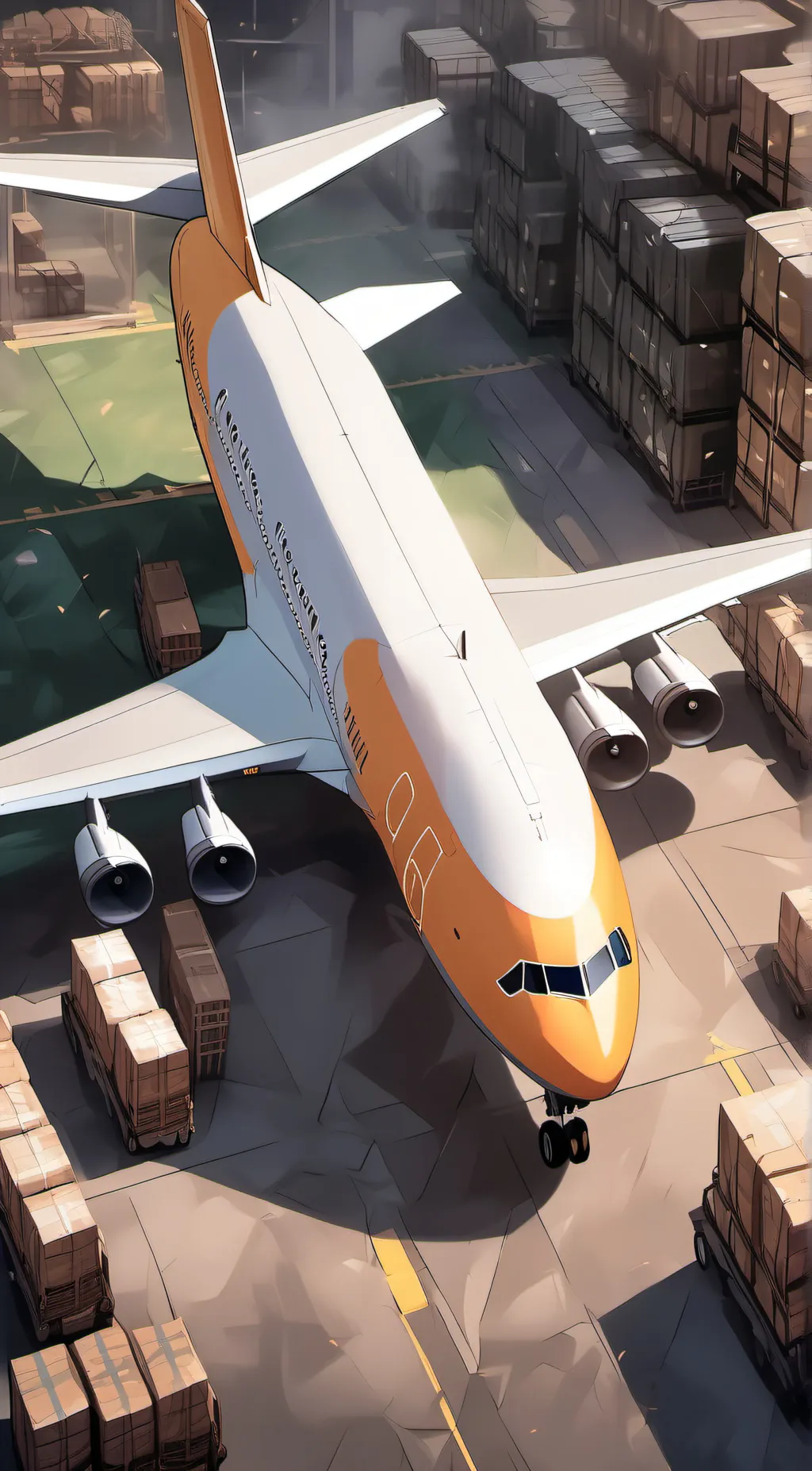 ai character: cargo plane crew  background