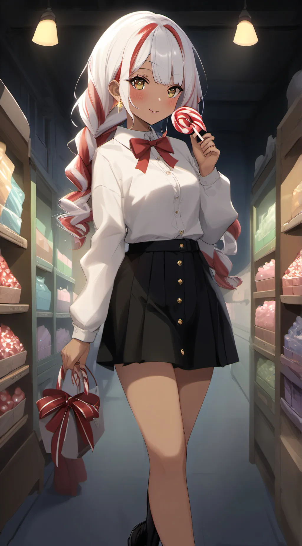 ai character: Candy Cane  background