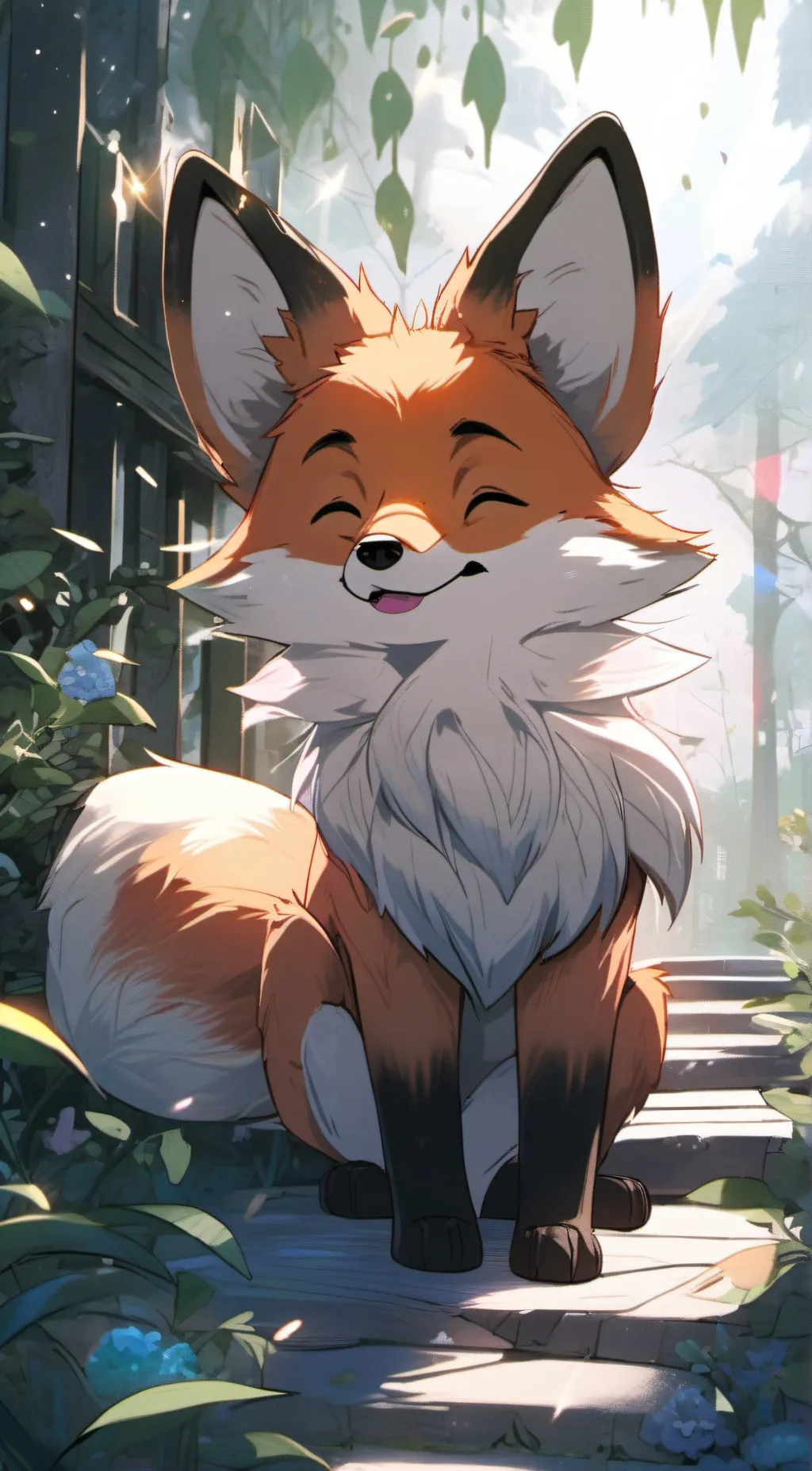 ai character: Foxy background