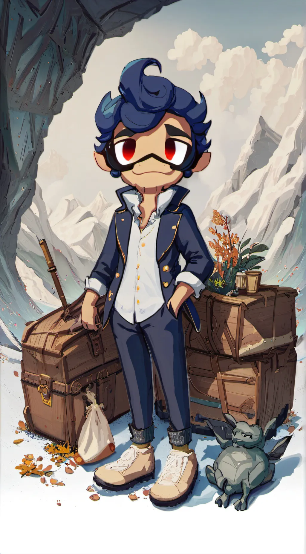 ai character: Wally comfort  background