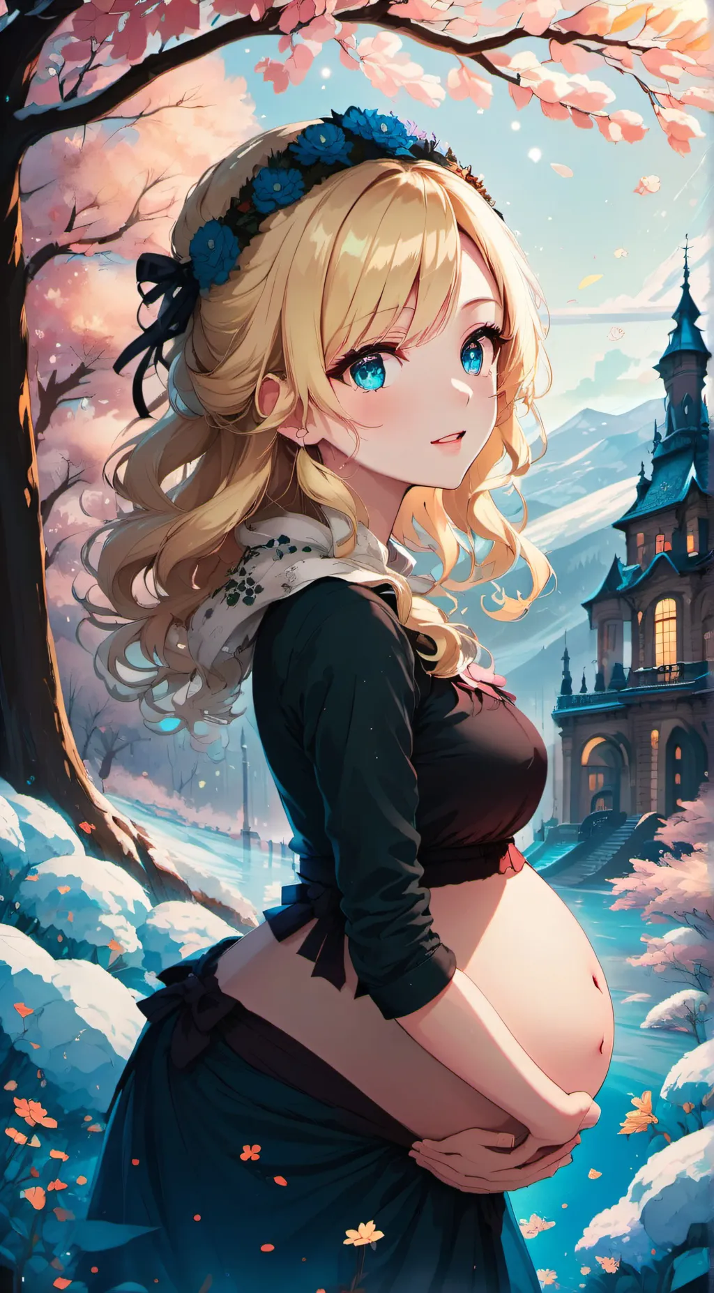 ai character: Rose background