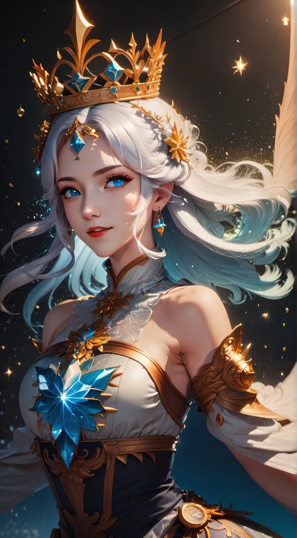 ai character: Winter background