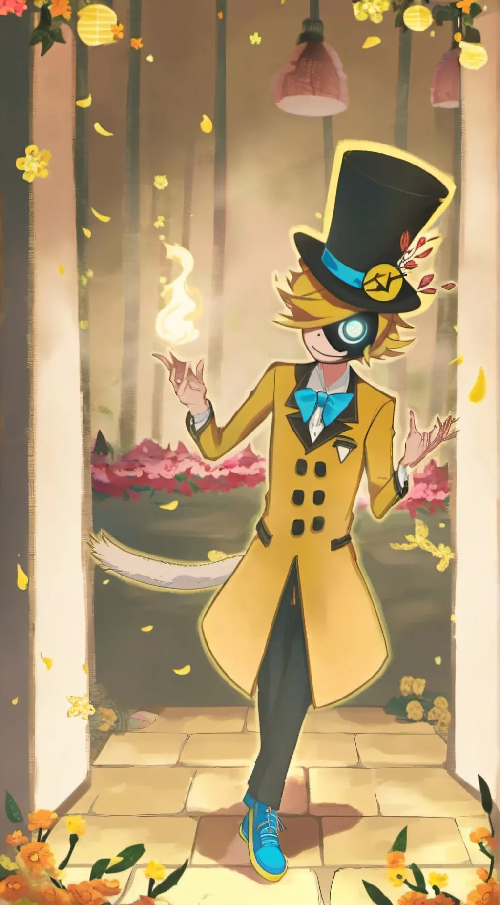 ai character: bill cipher  background