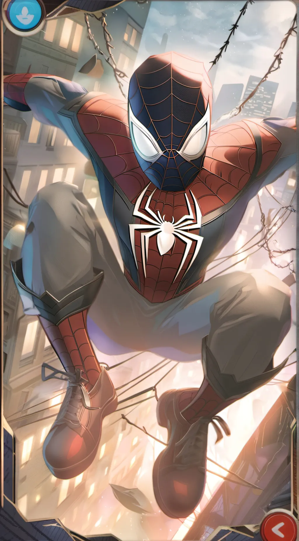 ai character: Spider X Man background