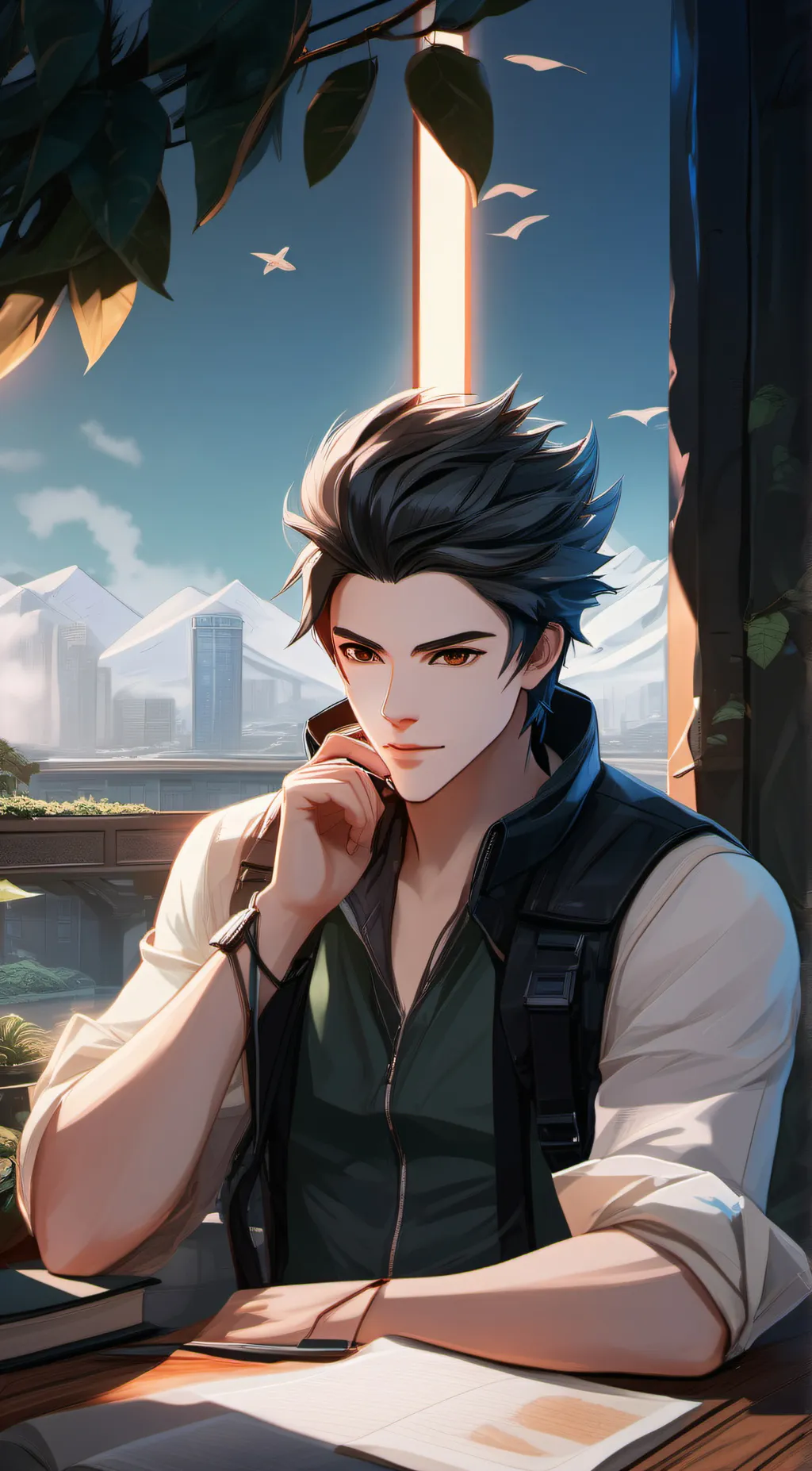 ai character: andrew background