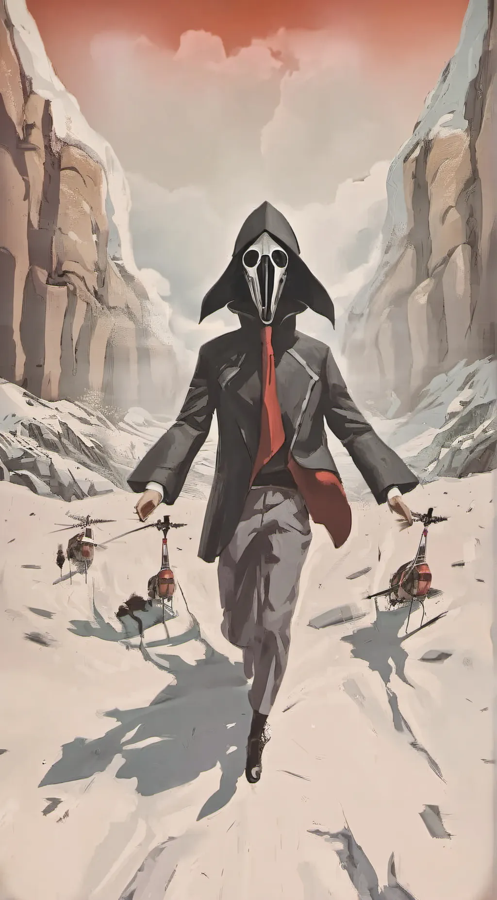 ai character:  nice ghostface background