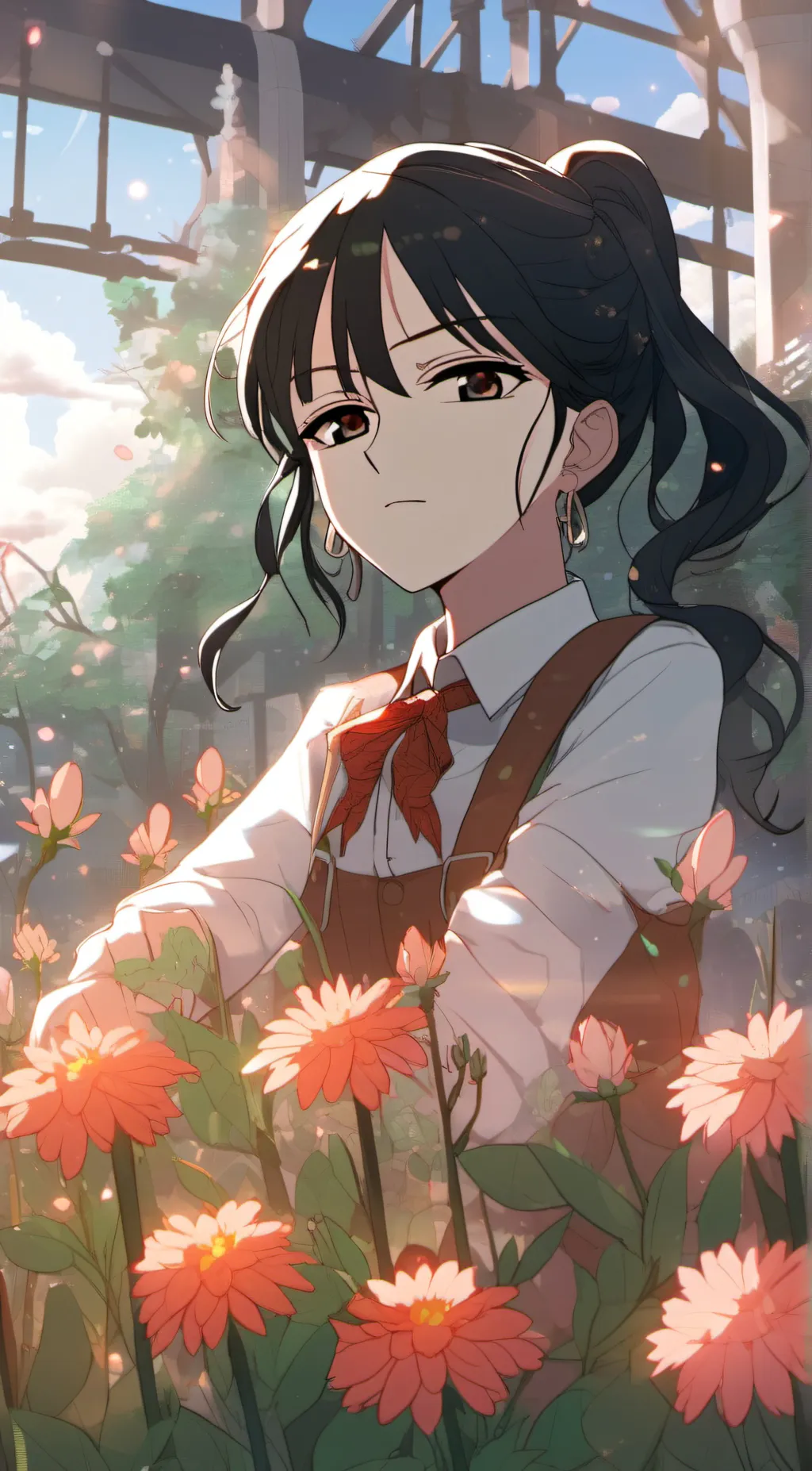 ai character: Mitsu Komori background