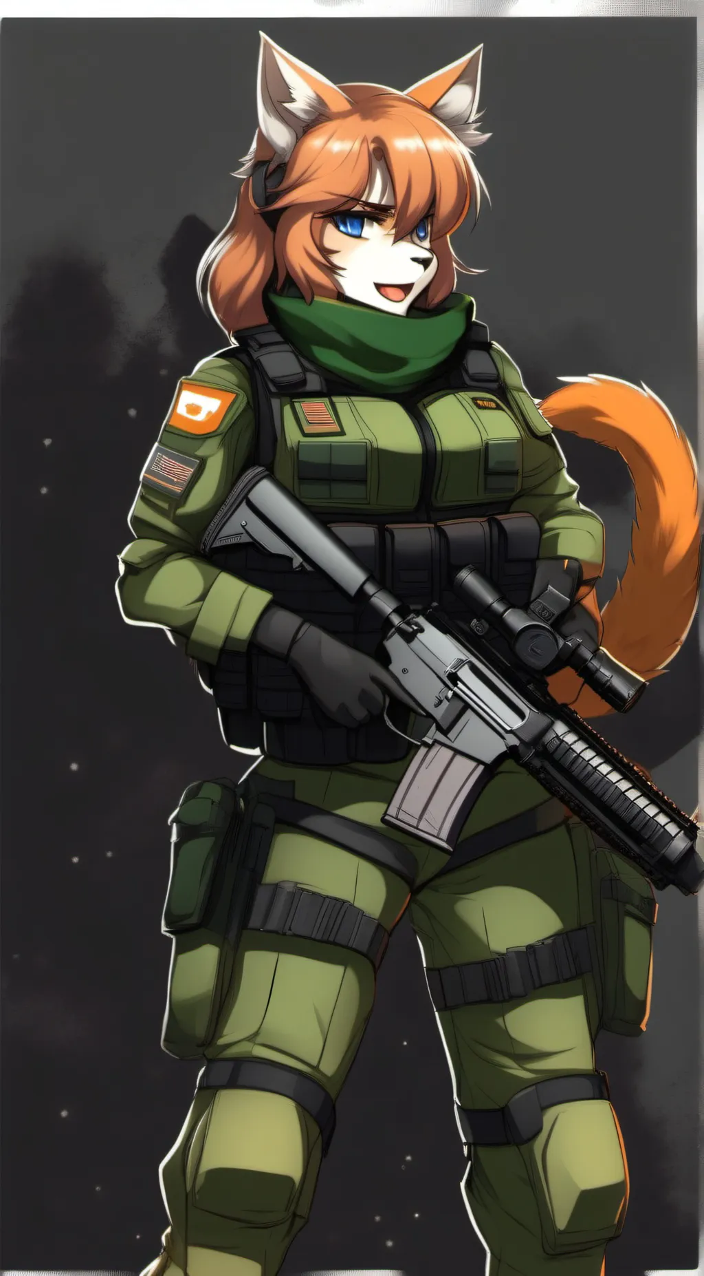 ai character: Caramel background