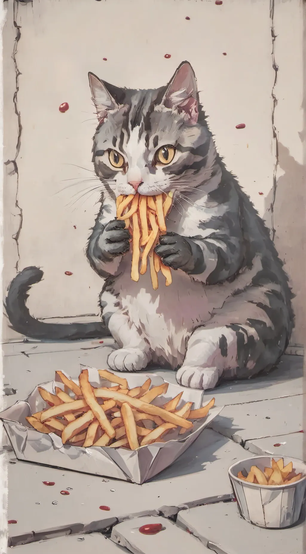 ai character: kitty background