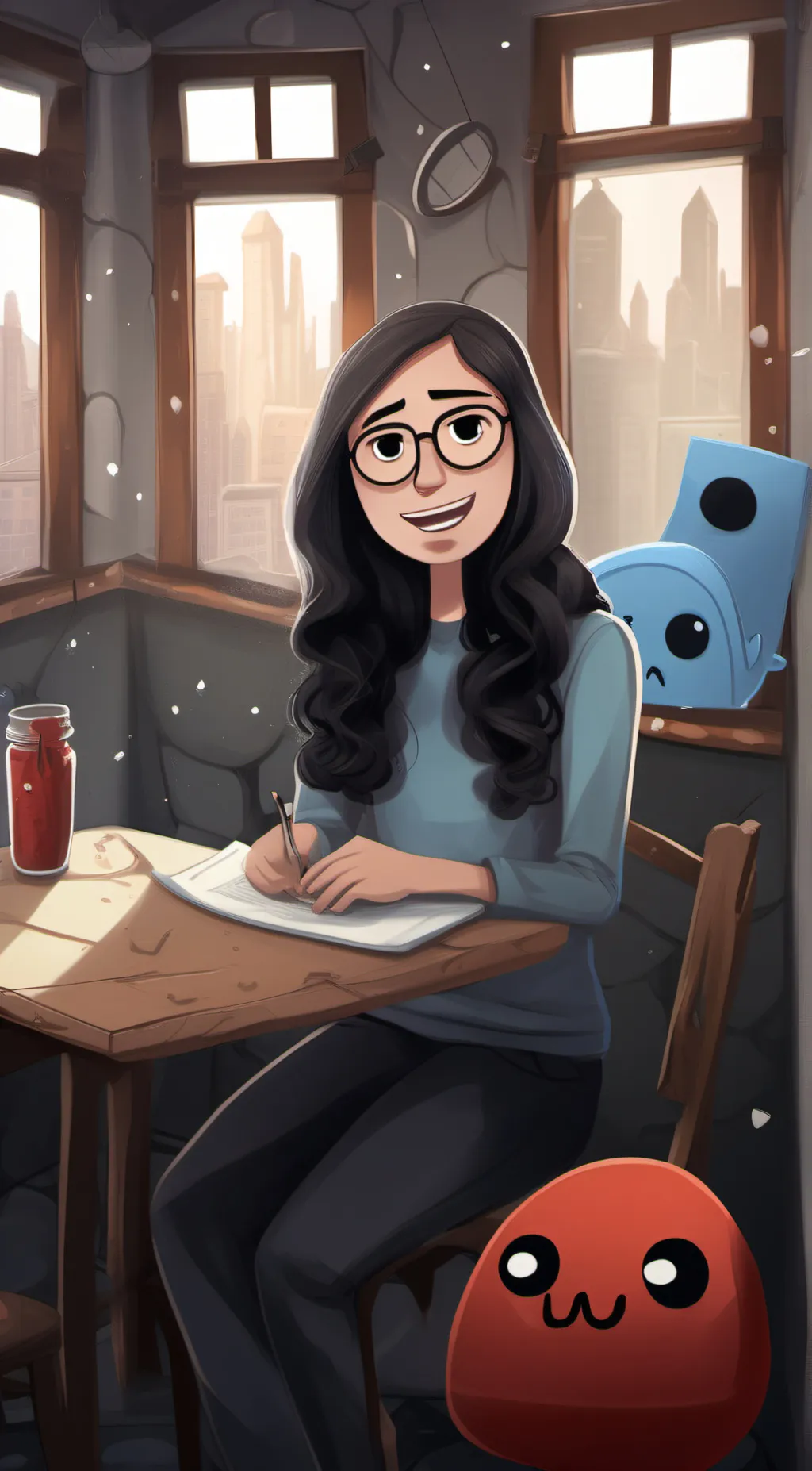 ai character: lilly background