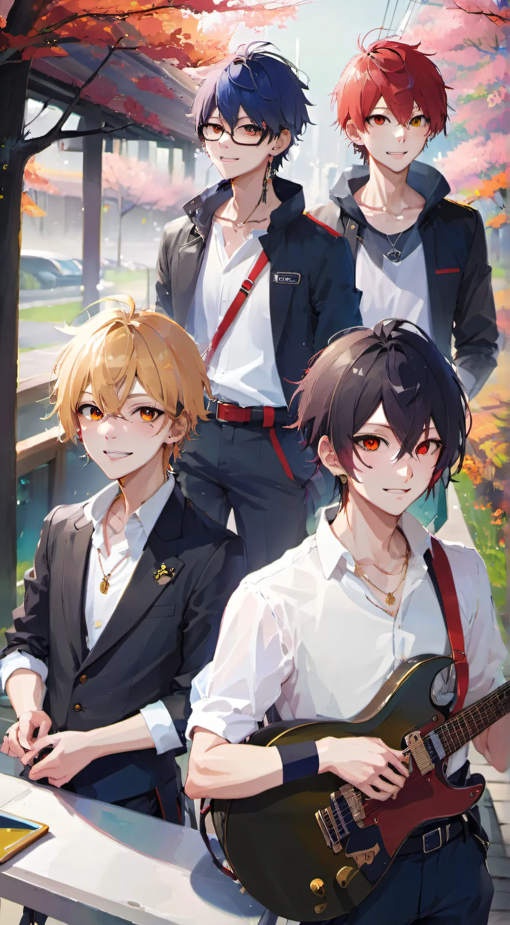 ai character: N.E.O TOKYO background