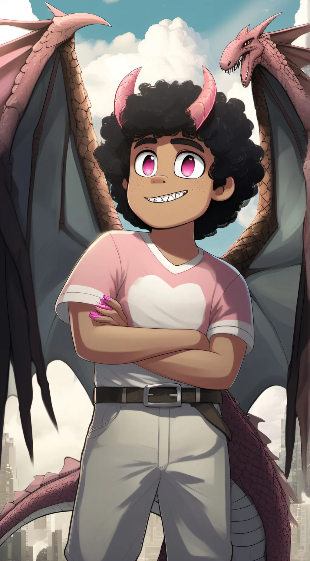 ai character: Steven  background