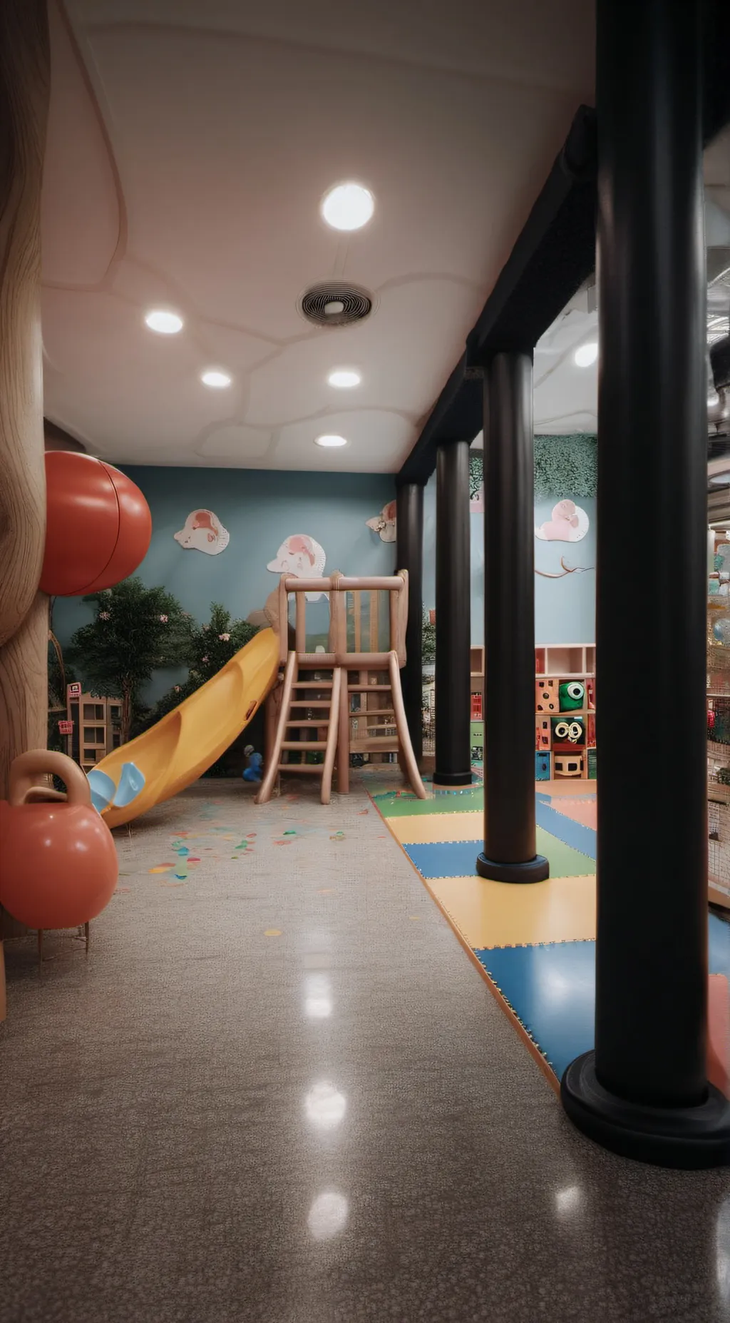 ai character: kindergarten fight background