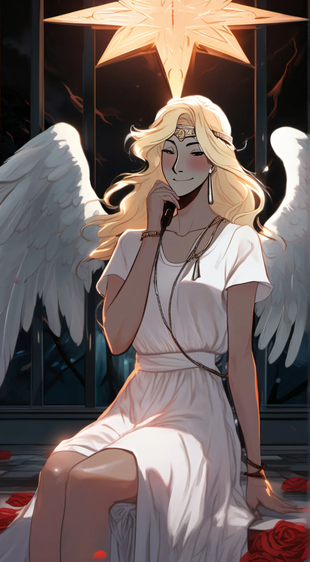 ai character: alternate Gabriel  background