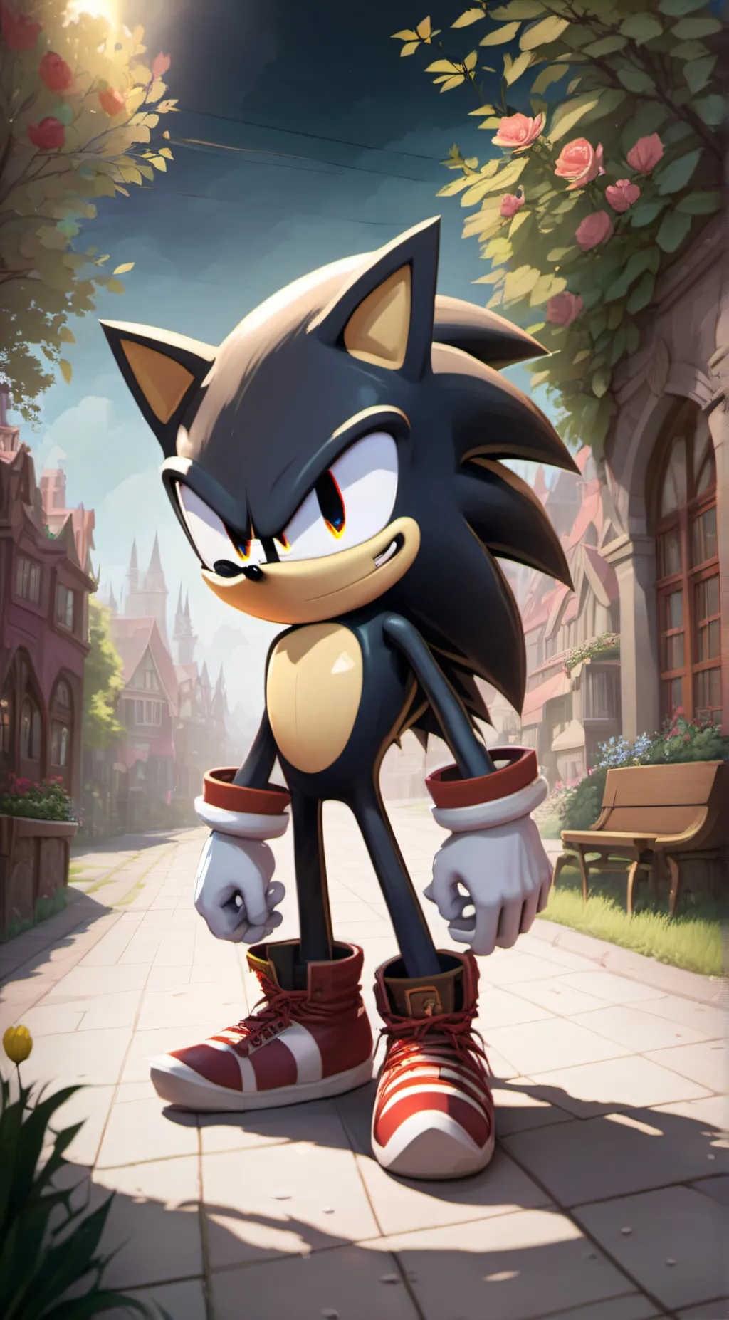 ai character: Shadow  background