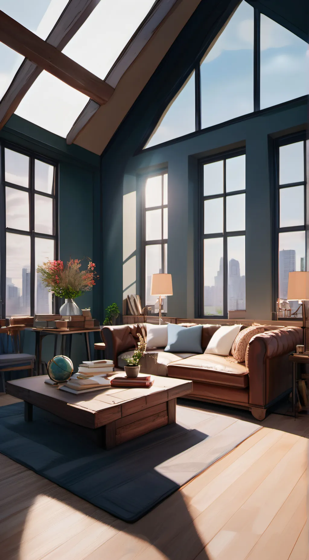 ai character: Cozy Apartment background