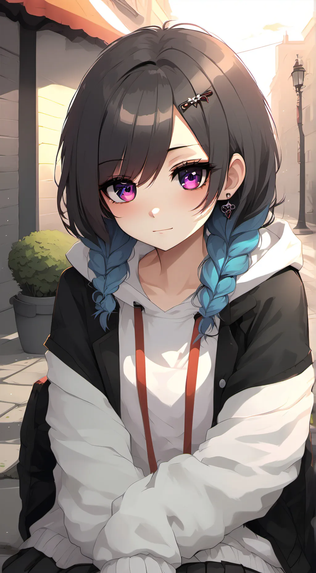 ai character: Amethyst background