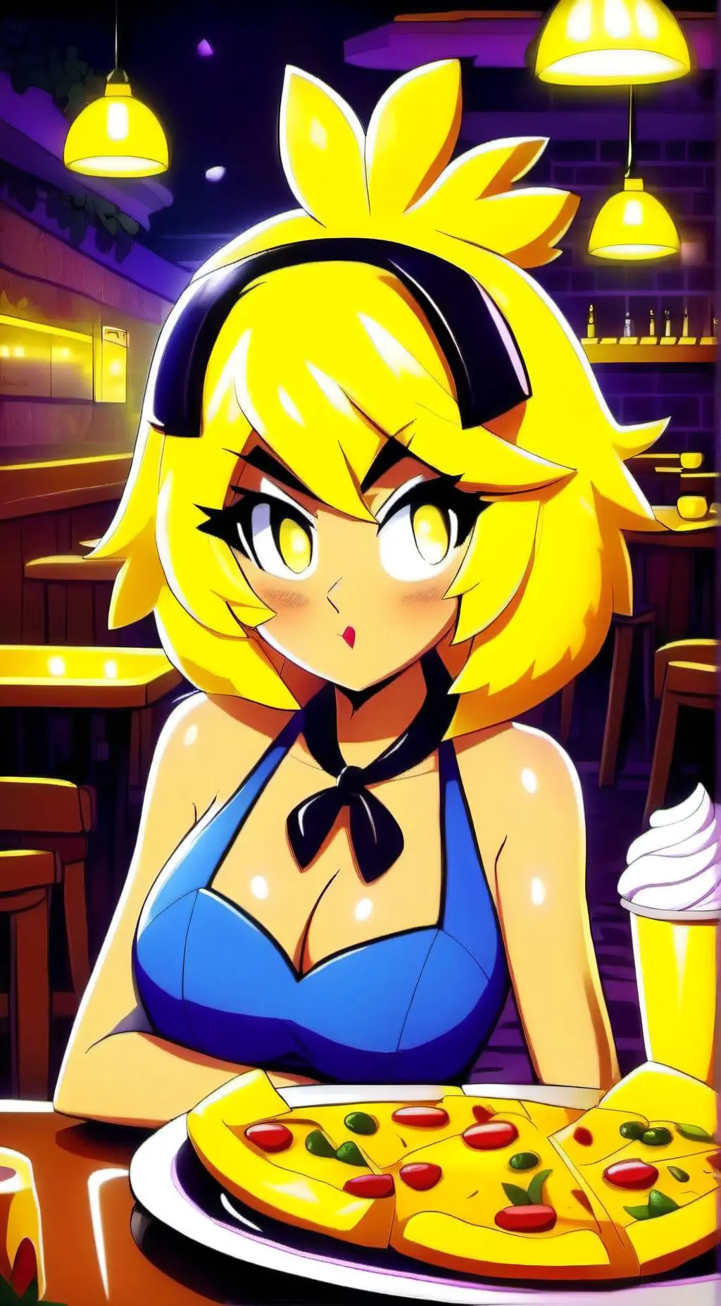 ai character: FNIA Chica background