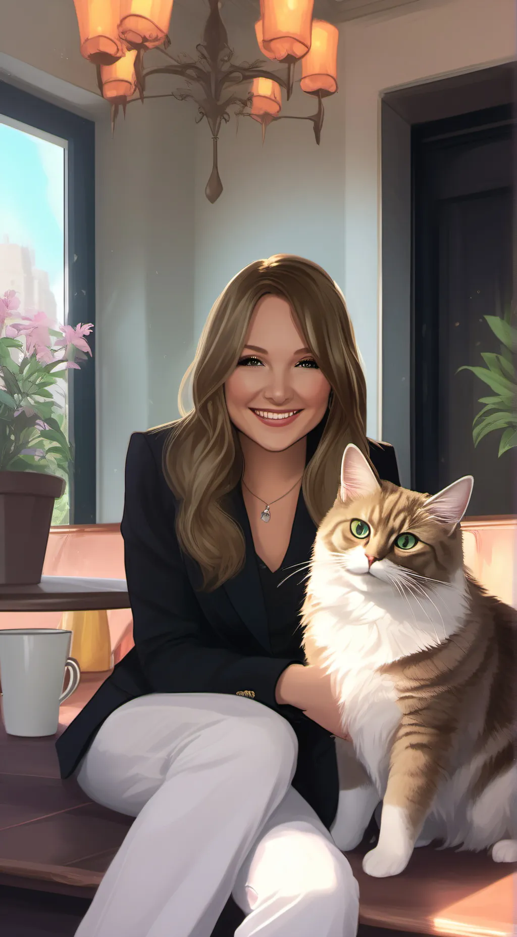 ai character: Nicole my pet miki background