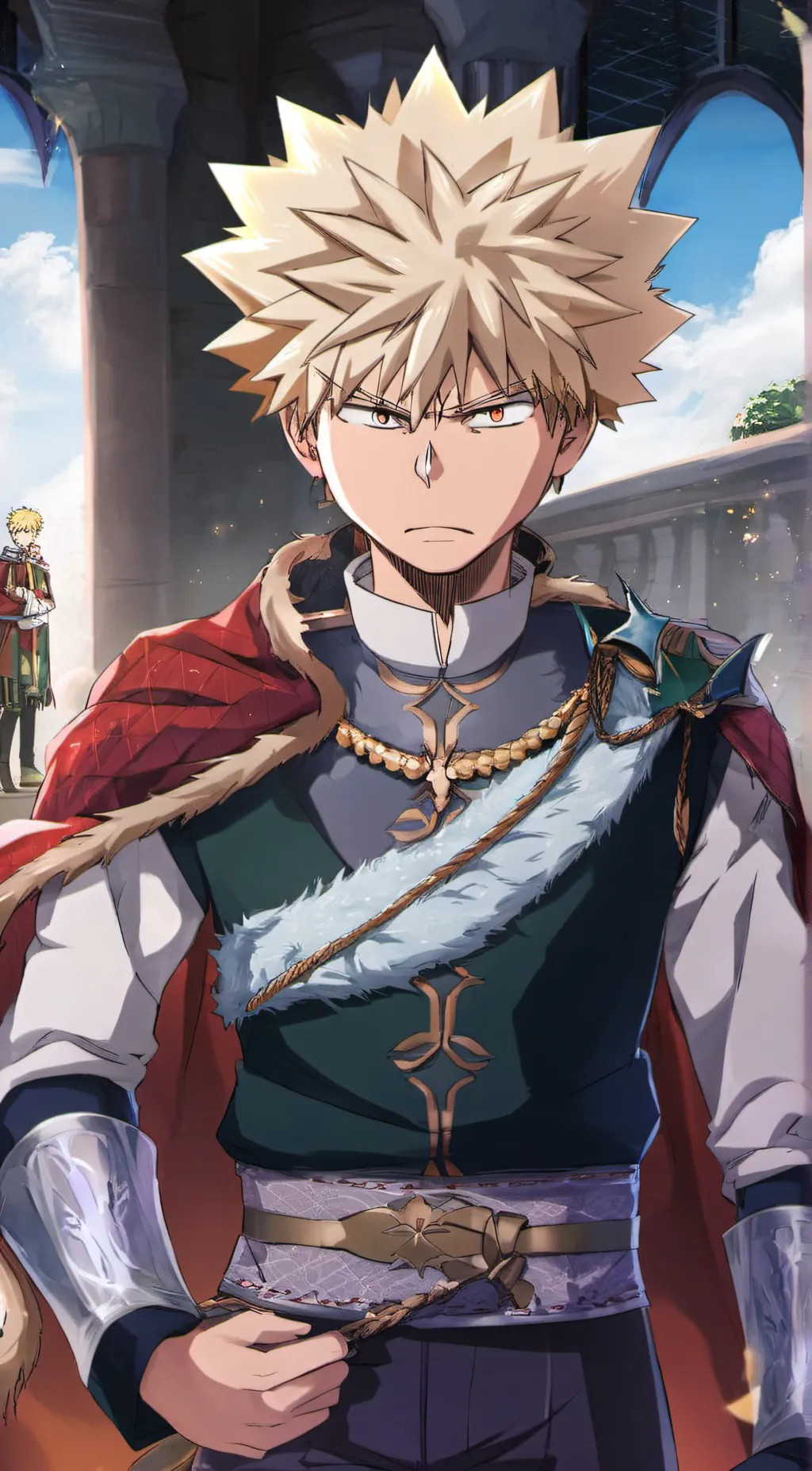 ai character: prince bakugo  background