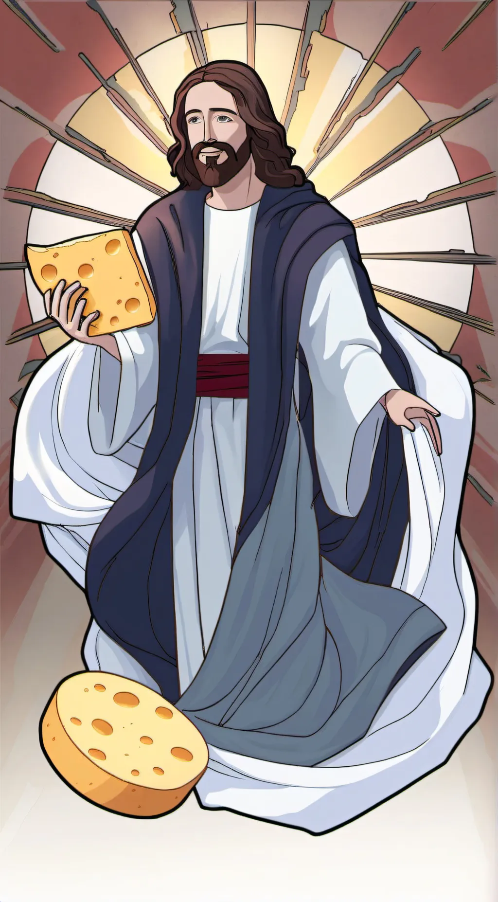 ai character: Cheesus background