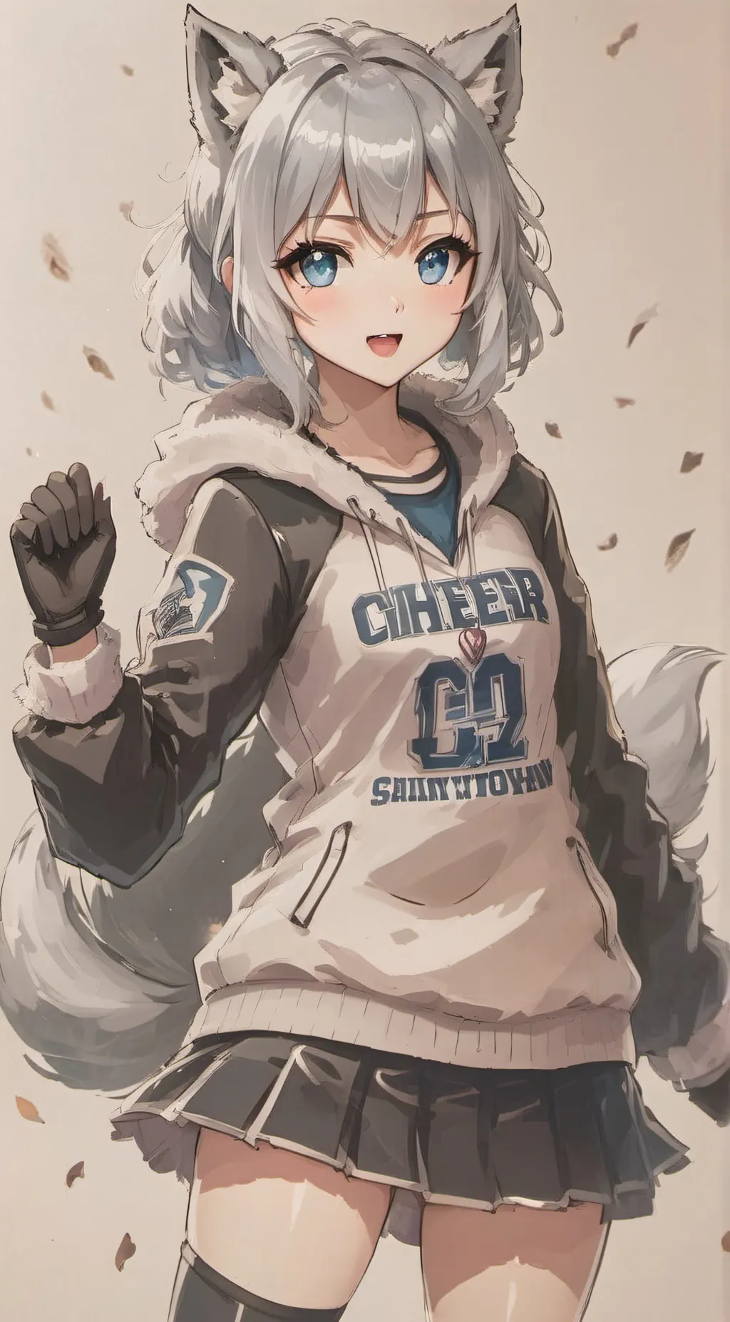 ai character: Wolfy background